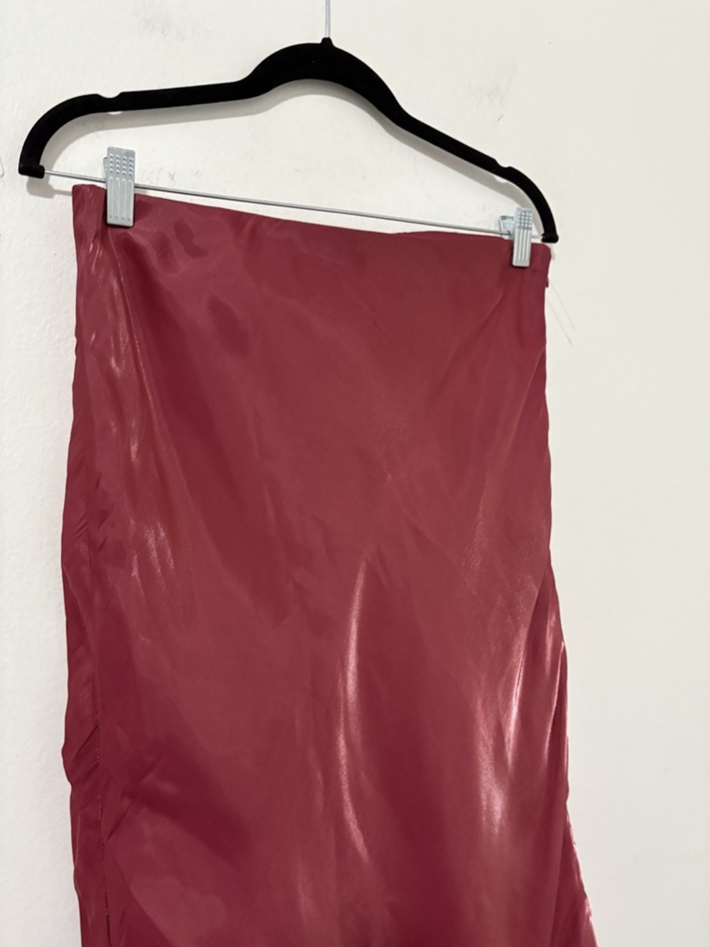 Anthropologie Sheer Midi Skirt Size M Satin Chiffon Layered Boho Romantic - Picture 3 of 6